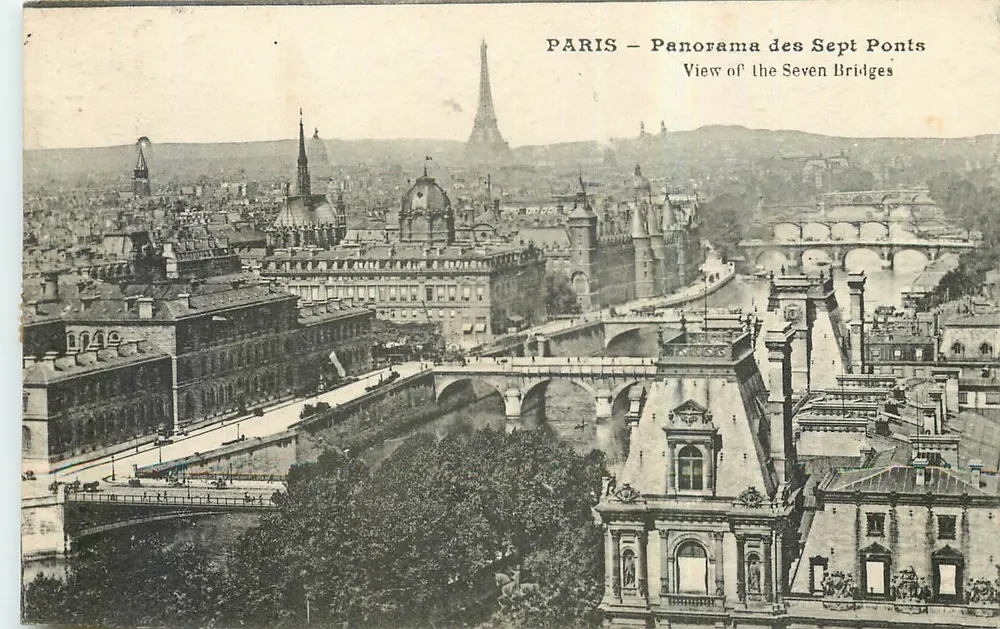 PARIS — Panorama dos Sete Pontes — Vista dos Sete Pontes - Frente