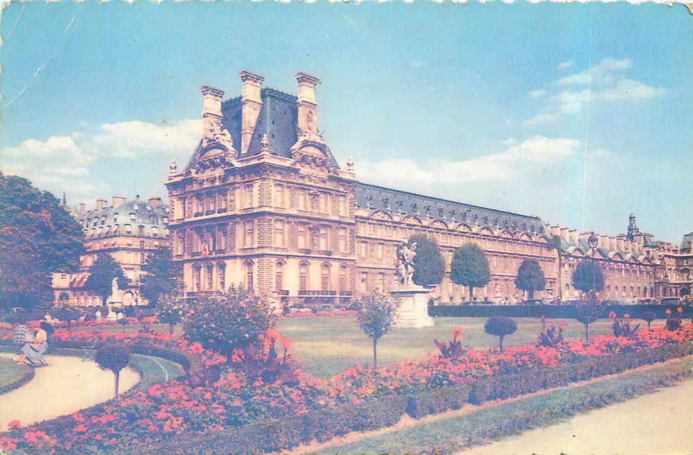 Der Louvre und der Tuileries-Garten — Imp. YNA - Paris - PN 316 - Vorderseite