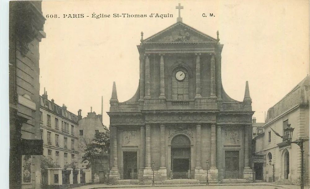 Paris - Igreja de São Tomás de Aquino — C.M. n°608 - Frente