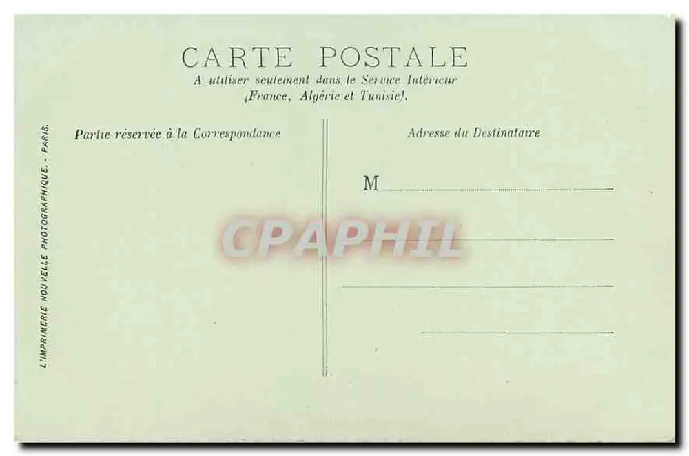 Paris — A Sorbonne — LL. — L’Imprimerie Nouvelle Photographique - Verso