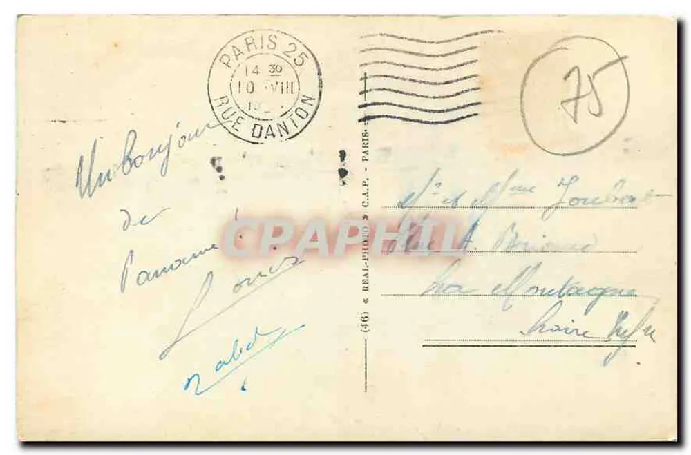 Paris - Notre-Dame — vista da fachada — editor C.A.P. n°24 - Verso