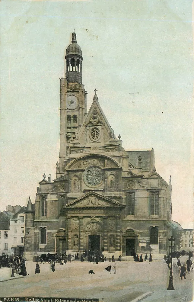 Paris - Igreja de Saint-Etienne-du-Mont — editor AQUA-PHOTO L.A.V. & Cie - Frente
