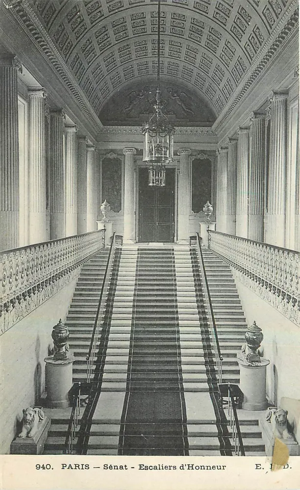 Paris - Senado - Escadas de Honra — E. J. D. n° 940 - Frente