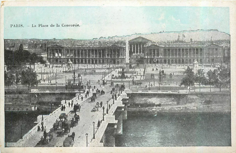 Paris — A Praça da Concórdia — editor AVAND - Frente