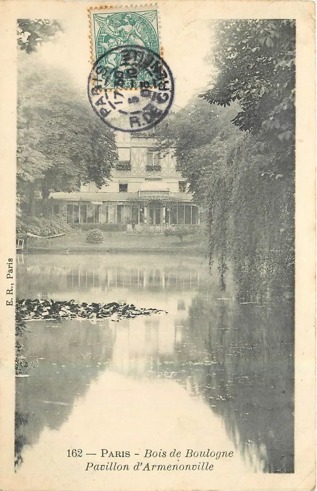 Paris - Bois de Boulogne — Pavillon d'Armenonville — E.R., Paris, n°162 - Vorderseite