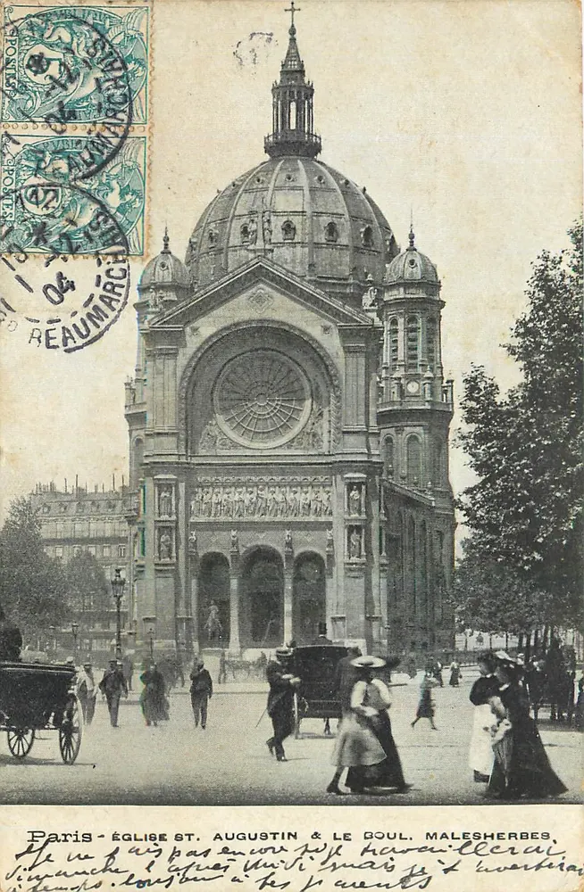 Paris - Igreja de São Agostinho & Le Goul, Malesherbes - Frente