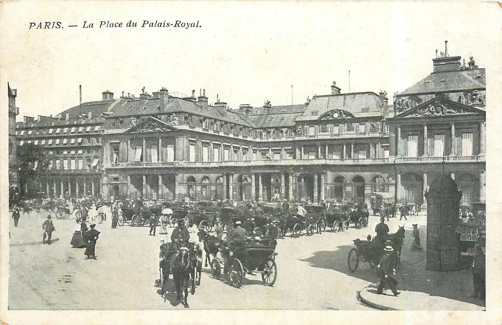 Paris — A Praça do Palácio Real — editor não visível - Frente