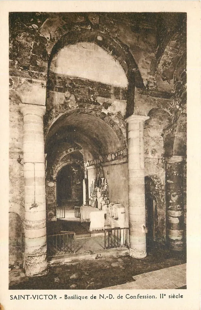 Saint-Victor - Basilica of Notre-Dame de Confession, 11th century - Front