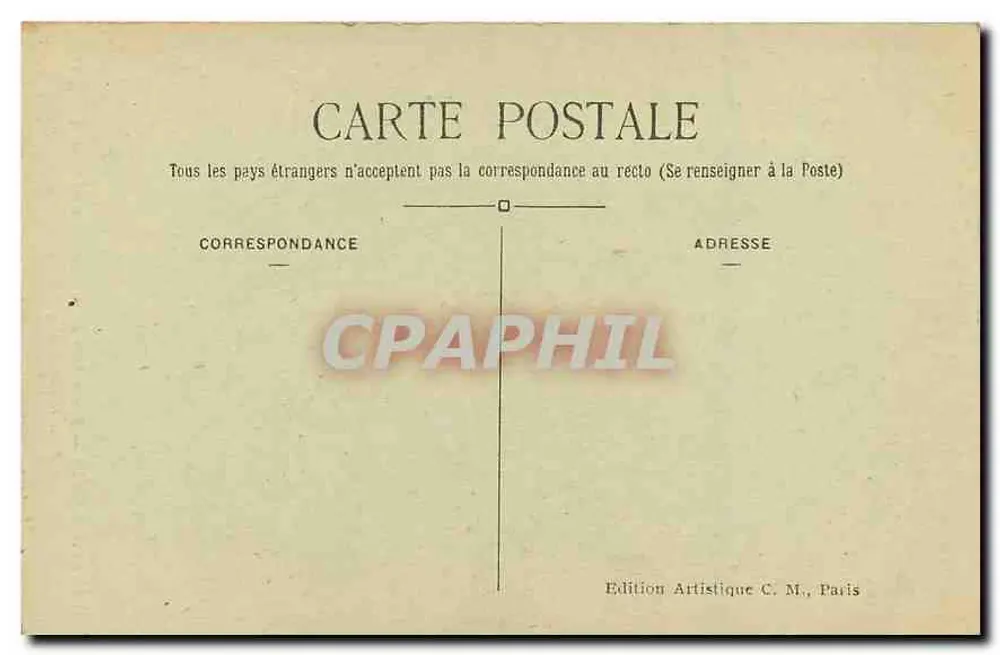 Paris — Bas-reliefs de l'Arc de Triomphe de l'Étoile « La Résistance » par Étex — C. M. - Verso