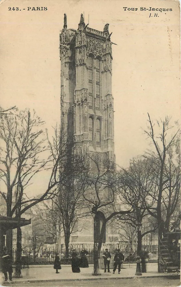 Torre St-Jacques — Paris — J.H. n°243 - Frente