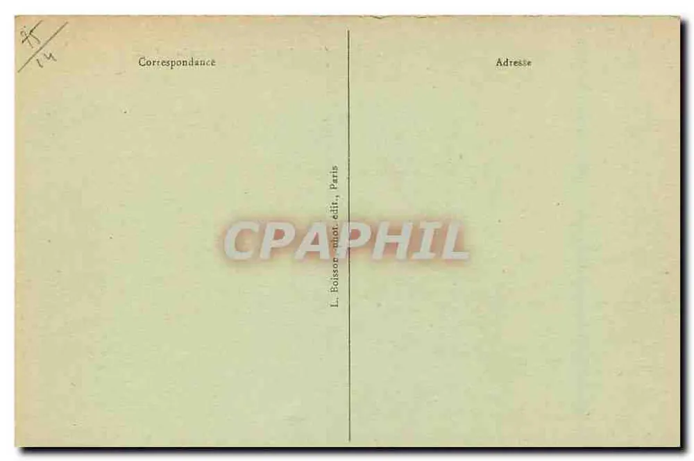 Paris - Parc Montsouris — J.H. — n°154 - Verso