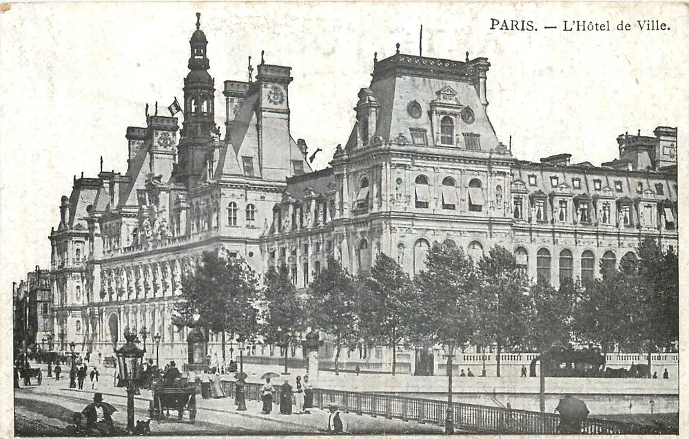 PARIS. — L'Hôtel de Ville. - Recto
