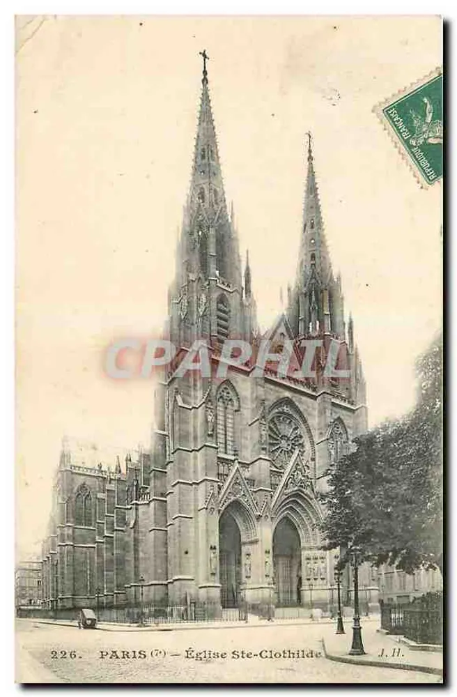 Paris (7e) — Igreja Ste-Clothilde — J.H. n°226 - Frente