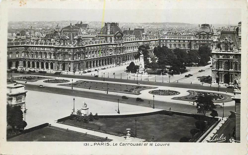 Paris - O Carrousel e o Louvre — Edição Boisson, 30 Rue du Temple, Paris - Frente