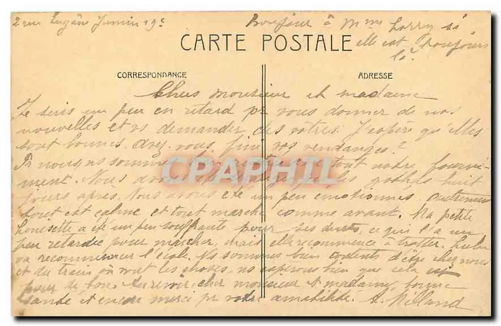 Hôtel de Ville — vista da Seine e do ponte — editor anônimo, n° 78 - Verso