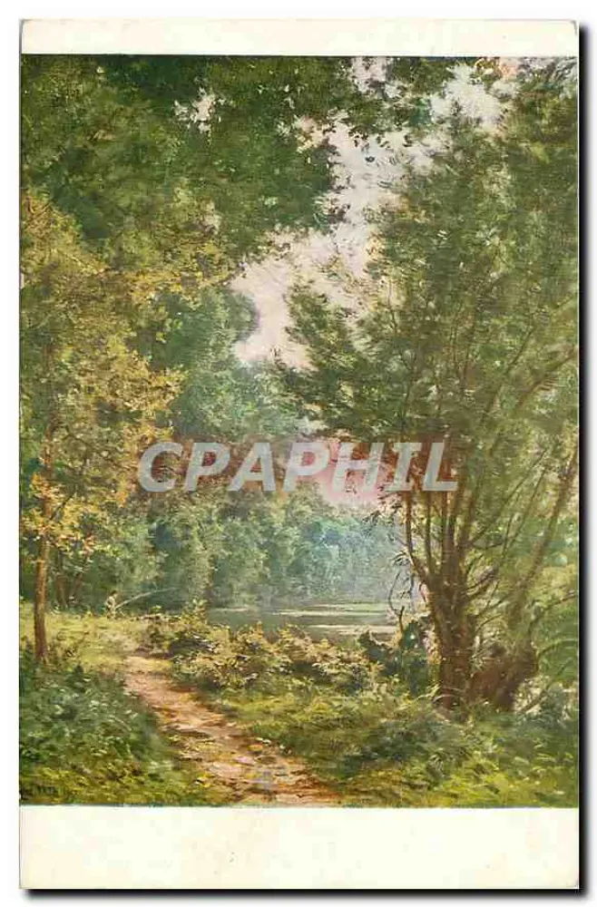 Floresta de outono — Brumas de outono — Editor: R. FATH, Salão de Paris, n°5137 - Frente