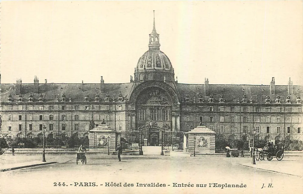 Hôtel des Invalides — Entrée sur l'Esplanade — J. H. - Recto