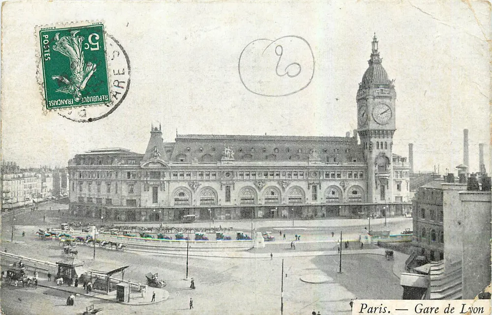 Paris — Estação de Lyon — Editor não identificado, número de série não visível - Frente