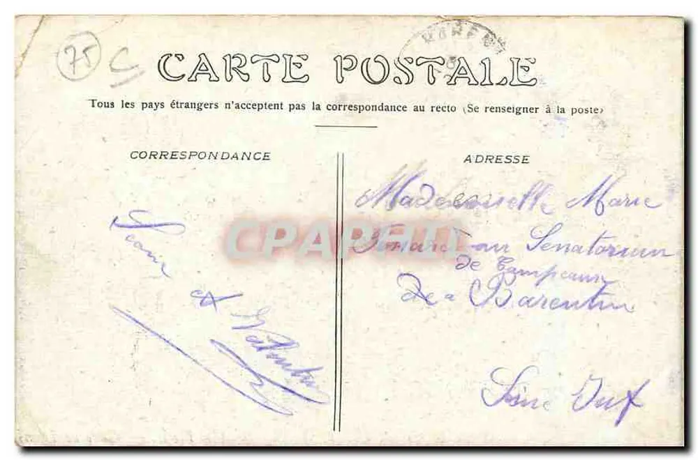 Paris — Estação de Lyon — Editor não identificado, número de série não visível - Verso