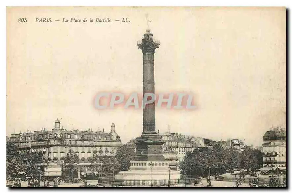 Paris — A Place de la Bastille — LL. — n° 805 - Frente