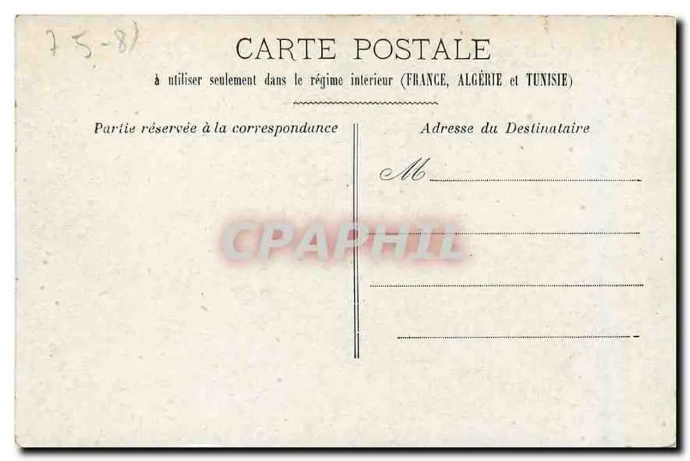 Paris — A Igreja de Santa Madeleine — editor Mochy & Charrault, n°5 - Verso