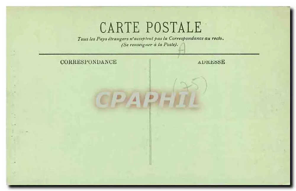 Paris (1er) — O Monumento de Gambella — LL, n° 48 - Verso