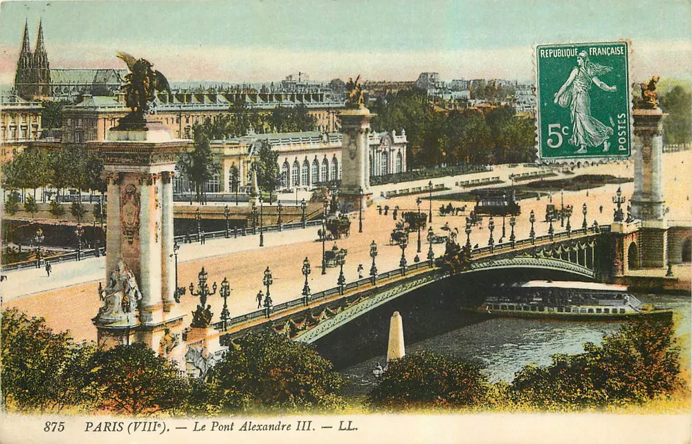 Paris (VIIIe) — O Pont Alexandre III — LL. — N° 875 - Frente
