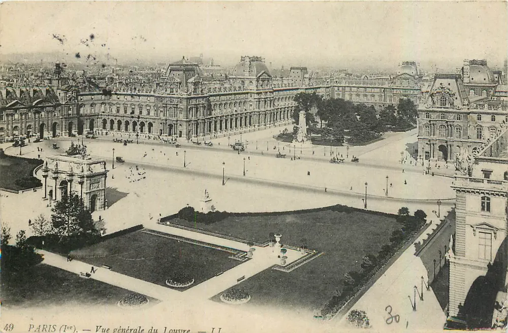 PARIS (1er) — Vista geral do Louvre — II — n° 49 - Frente