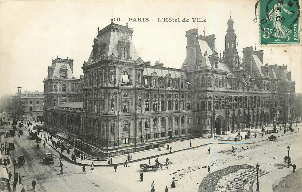 Paris - O Hotel de Ville — editor 'CARTY' n°10 - Frente