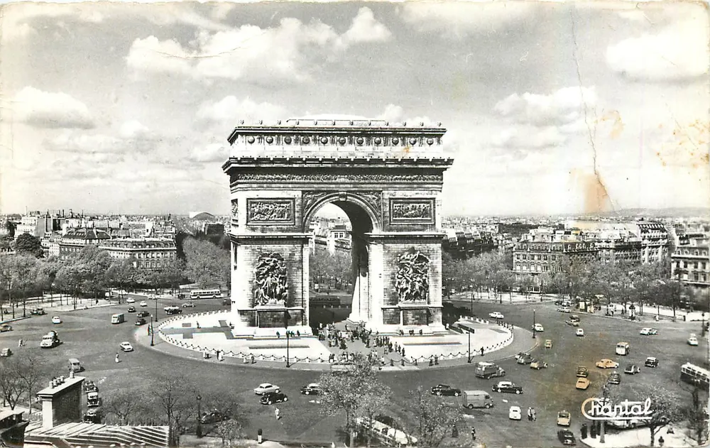 Arco do Triunfo — Paris — Edições Chantal, n° 11 - Frente