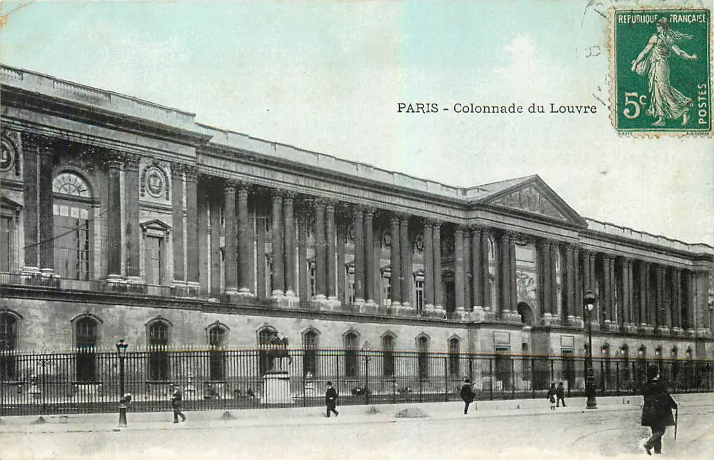PARIS - Colunata do Louvre — editor desconhecido, número de série não visível - Frente