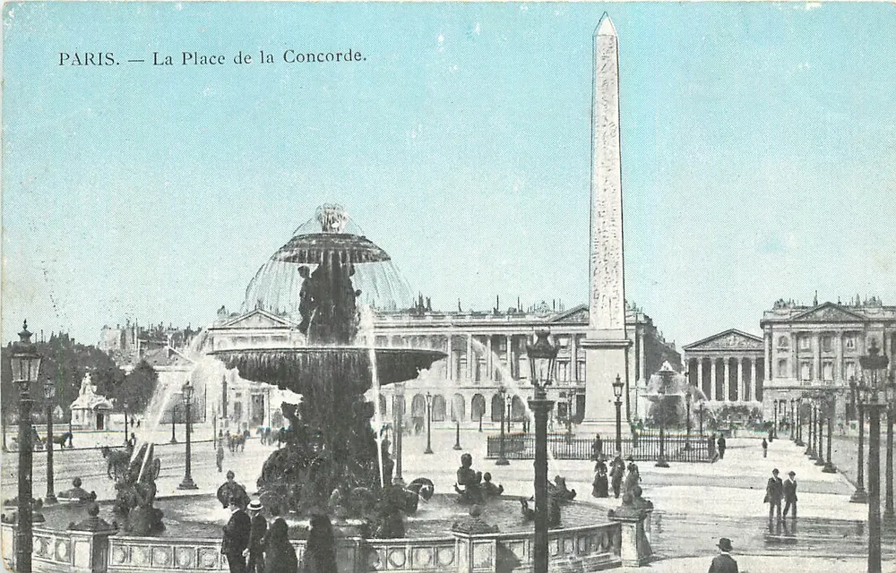 Paris — La Place de la Concorde — éditeur non visible - Frente