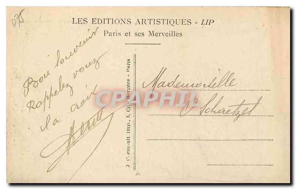 Le Trocadéro et le Pont d'Iéna — Paris — Éditions Artistiques LIP - Verso