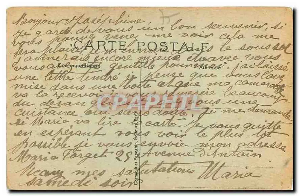 O Domo dos Invalidos — Paris — A.P. — n°65 - Verso