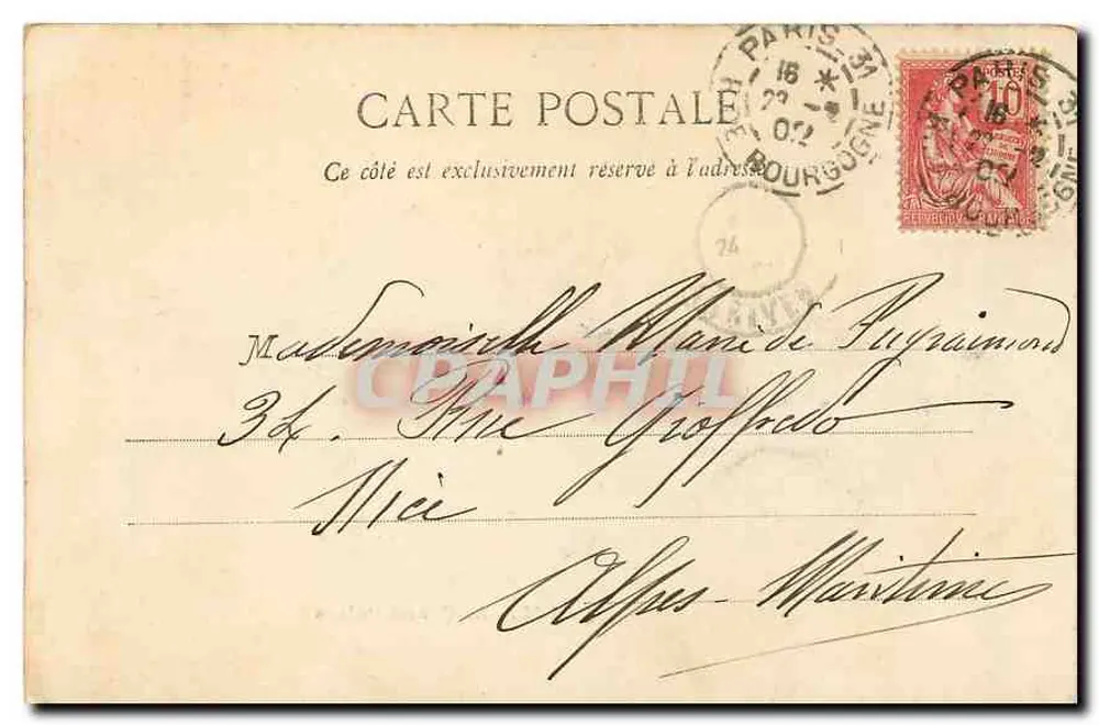 PARIS — Le Grand Palais — Promenade des Anglais - Rewers