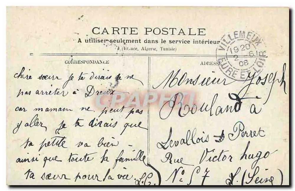 Margens do rio Sena - L'Estacade (Ilha de Saint-Louis) — M. C. Cie - Verso