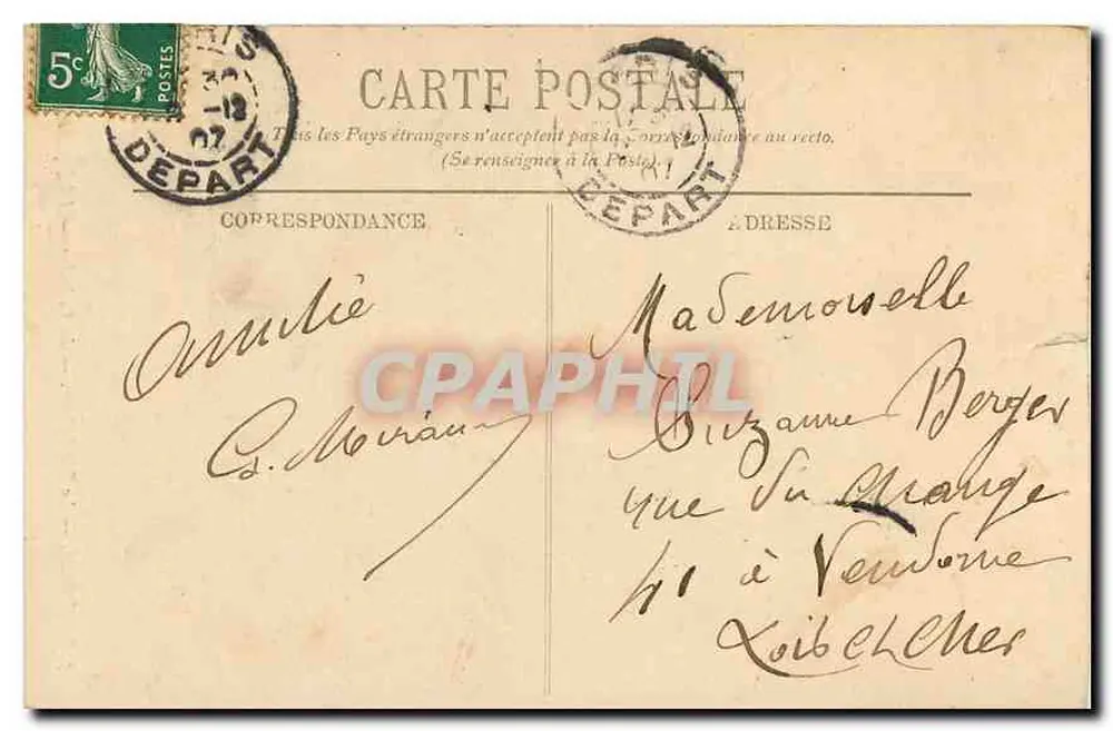 Paris — O Sagrado Coração — O Calvário — L.L. - Verso