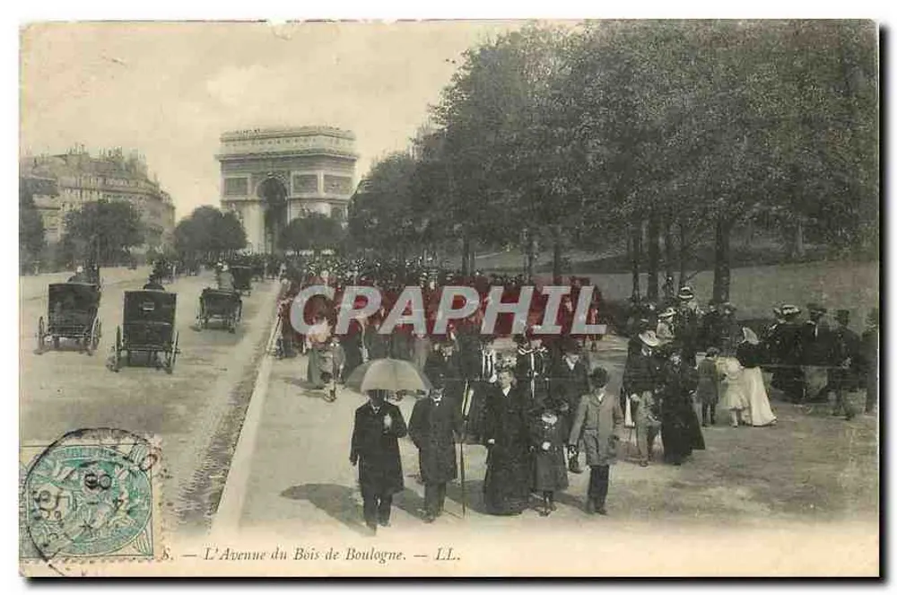 L'Avenue du Bois de Boulogne — LL. - Recto