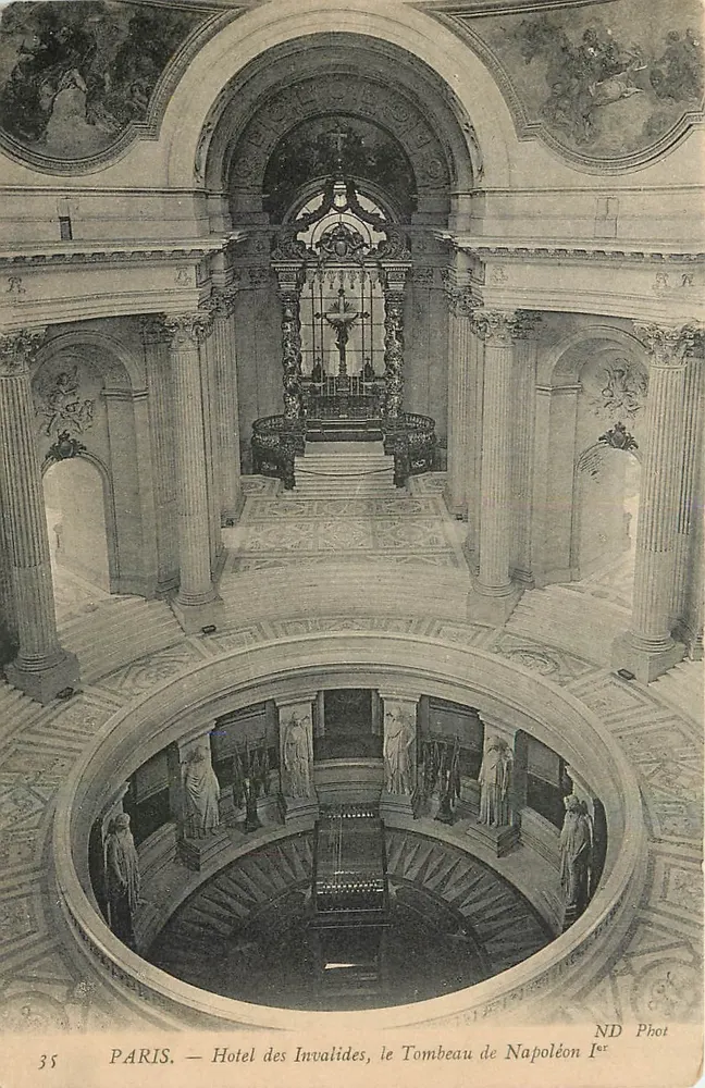 Paris — Hôtel des Invalides, le Tombeau de Napoléon Ier — ND Phot, n°35 - Recto