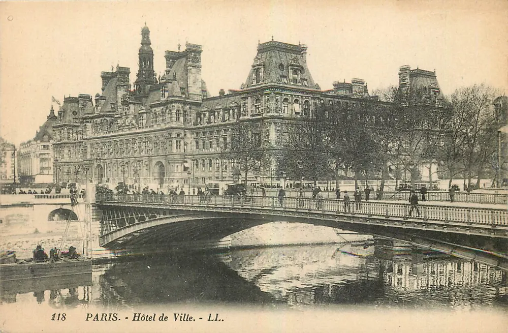 Paris - Hotel de Ville - LL. - n°118 - Frente