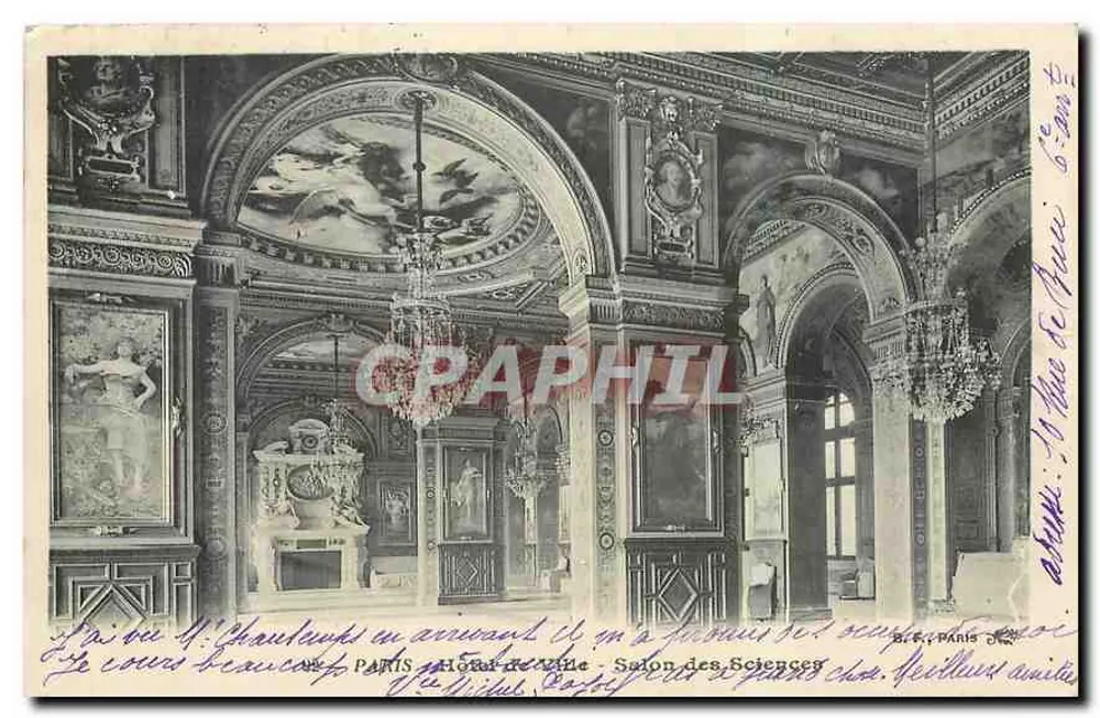 Salón de Ciencias — Hôtel de Ville — París - Anverso
