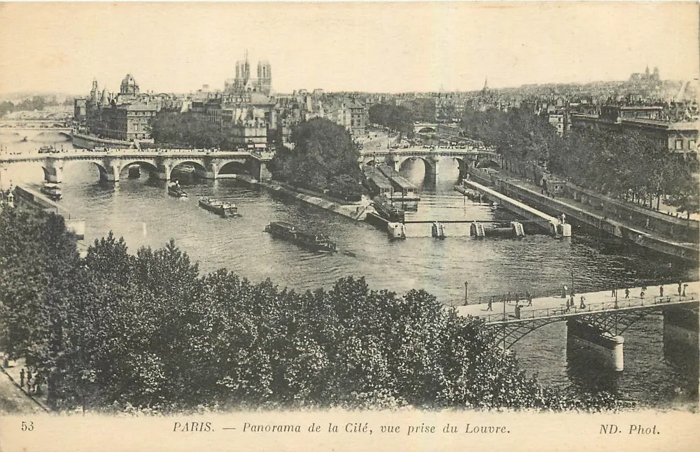 PARIS — Panorama de la Cité, vue prise du Louvre — ND. Phot. - Recto