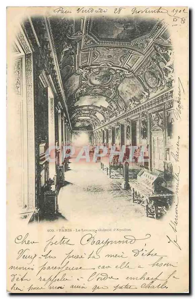 Paris - Le Louvre - Galerie d'Apollon — éditeur Paris, n° 109 - Recto