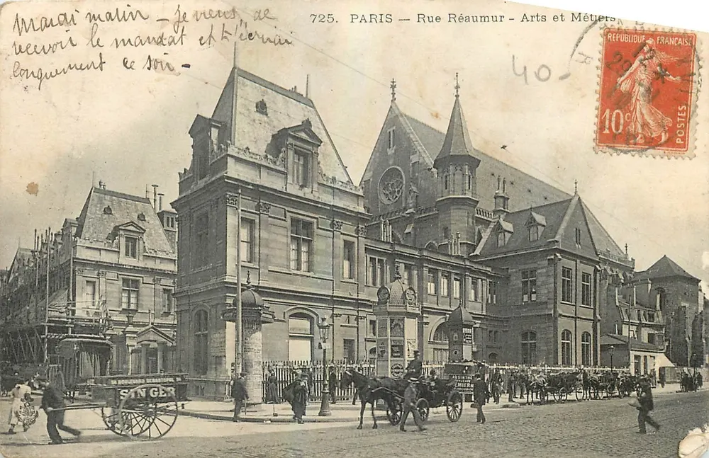 Paris — Rue Réaumur — Arts et Métiers — SINGER - Recto