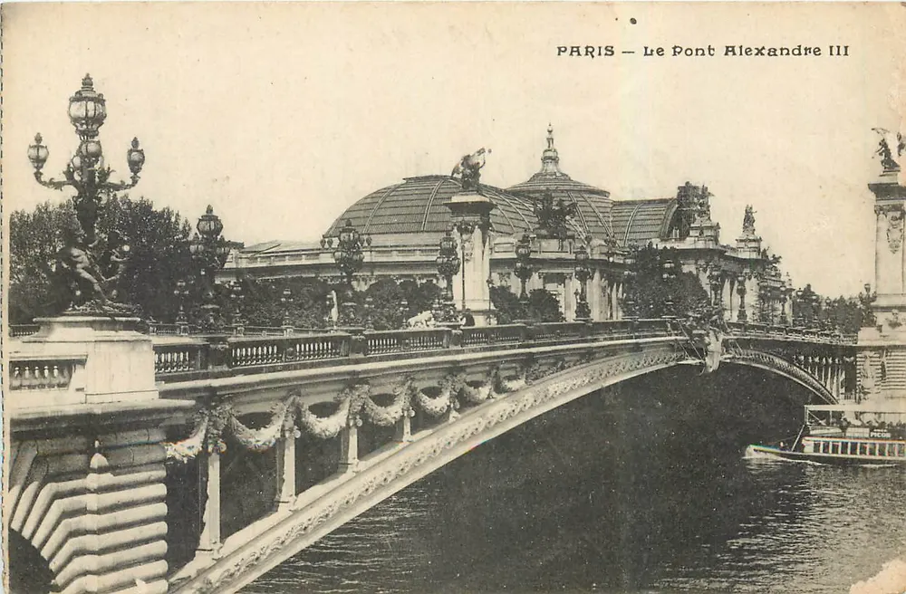 Paris — O Pont Alexandre III — editora impr. Goua, Versailles - Frente