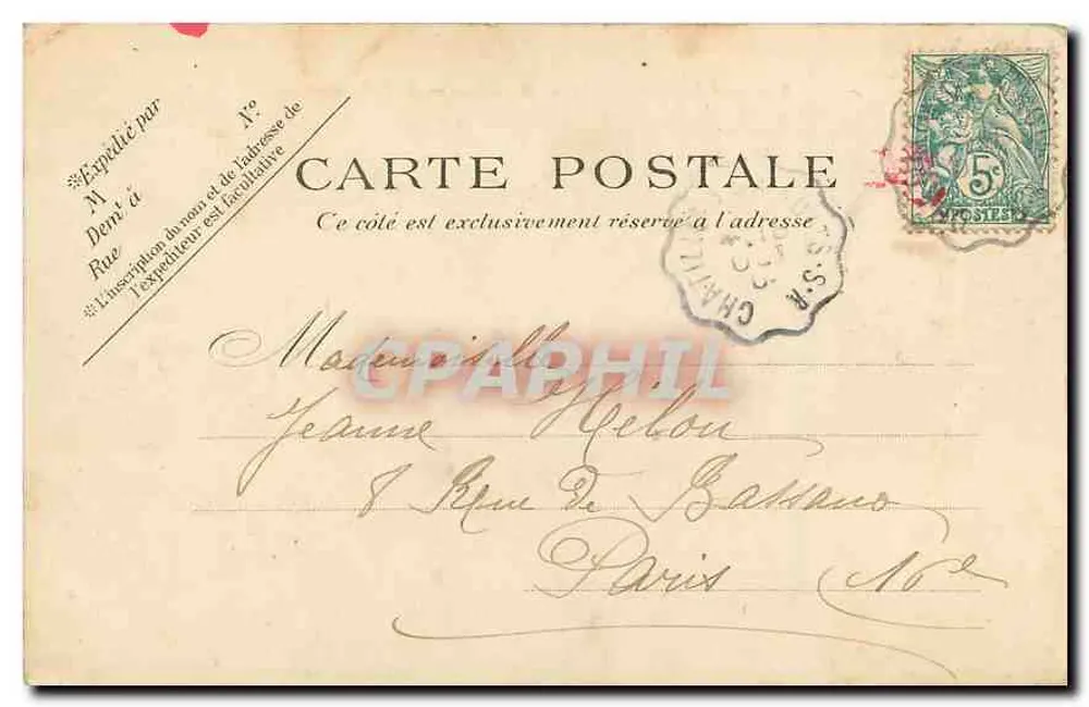 O Museu Galliera — Paris — P.P.C. Paris - Verso
