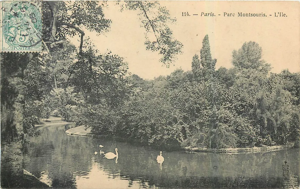 Paris - Parque Montsouris - A Ilha — editor R. Noyer, n° 114 - Frente