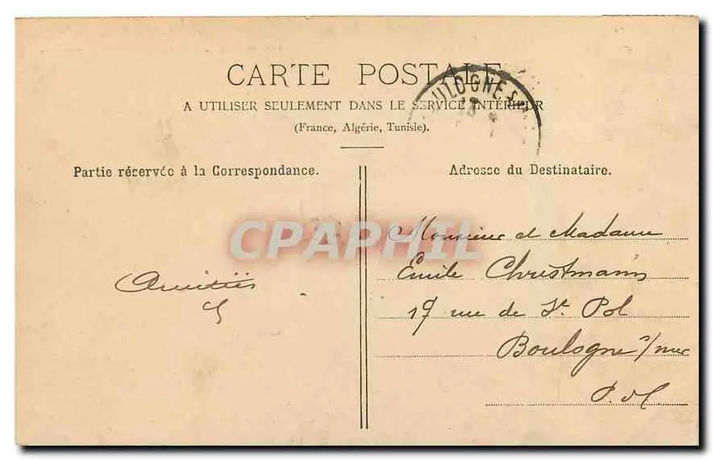 Paris - Parque Montsouris - A Ilha — editor R. Noyer, n° 114 - Verso