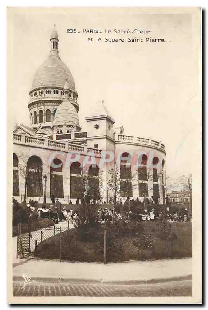 Paris — Le Sacré-Cœur et le Square Saint-Pierre — Graphil n°235 - Recto