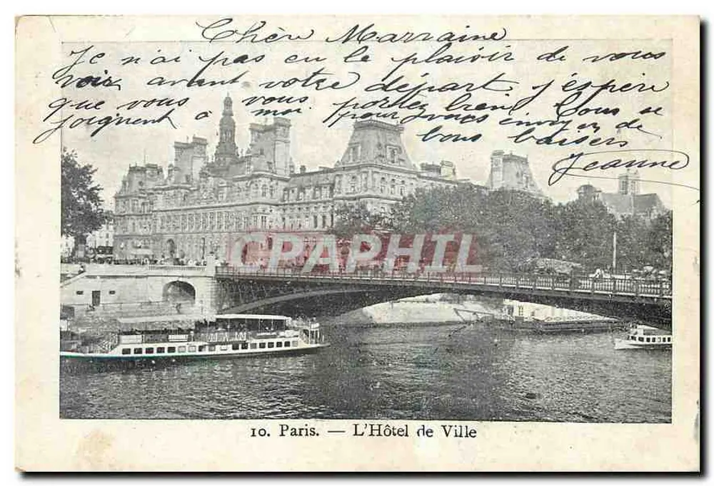 Paris — O Palácio de Justiça — Editor não identificado, n° de série 10 - Frente